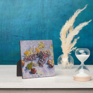Plaque Photo Nature morte avec raisins et pommes de Van Gogh, I