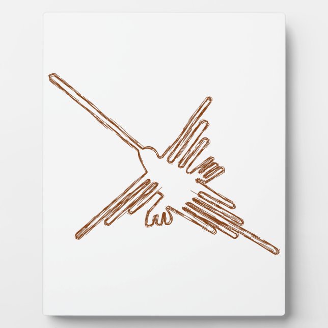 Plaque Photo Nazca Lines Croquis de colibris (Devant)