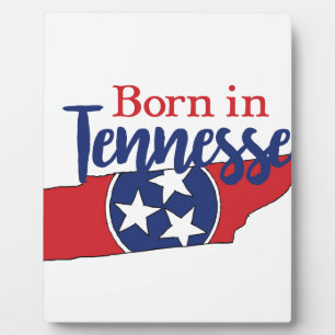 Plaque Photo Né dans Tennessee State Symbols Volunteer State