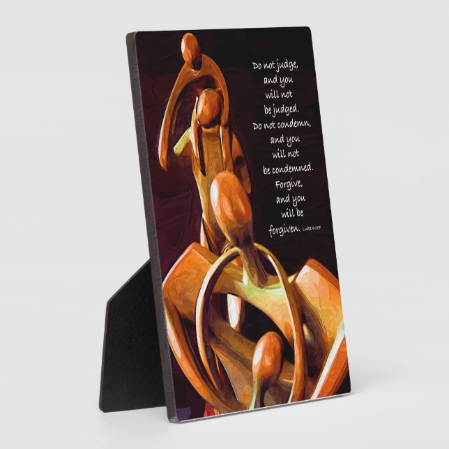 Plaque Photo Ne Pas Juger Les Autres (Côté)