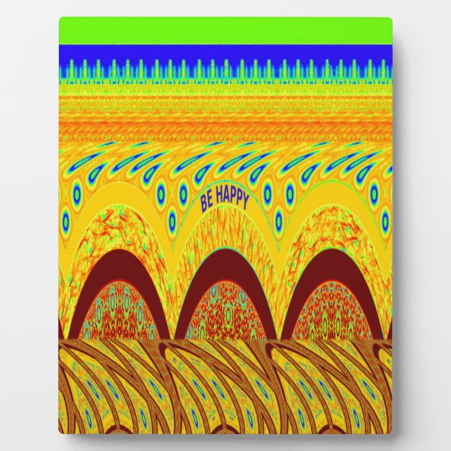 Plaque Photo Ne vous inquiétez pas être heureux Art Design (Devant)