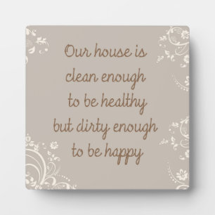 Plaque Photo Nettoyer Assez