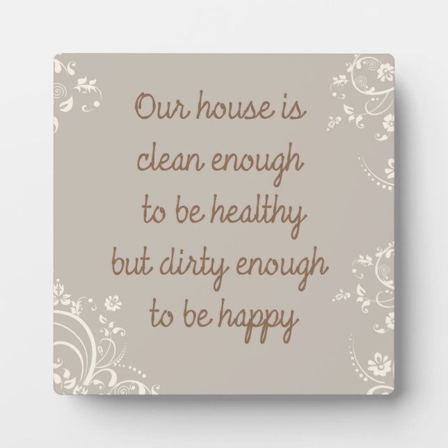 Plaque Photo Nettoyer Assez (Devant)