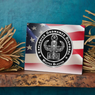 Plaque Photo Neutralisation d'objets explosifs (EOD)  