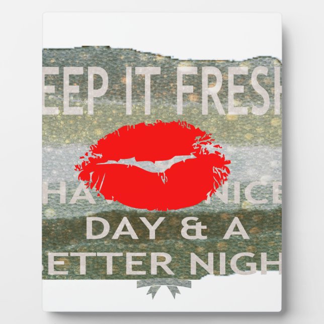 Plaque Photo Nice et parfait enregistrer la date (Devant)