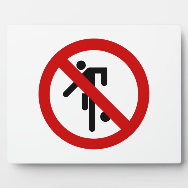 Plaque Photo NO Ball Games ⚠ Thai Park ⚠ (Devant)