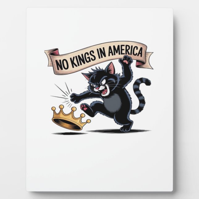 Plaque Photo No Kings In America Classic Creative Style (Devant)