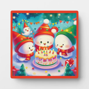 Plaque Photo Noël Anniversaire 6