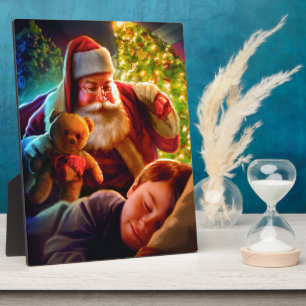 Plaque Photo Noël père Noël