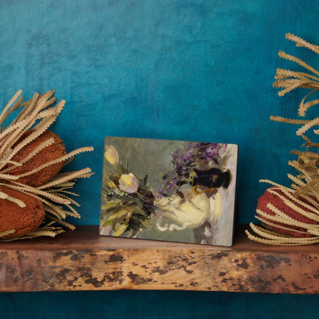 Plaque Photo Noir et or (Côté)