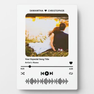 Plaque Photo Nom personnalisé Special Song Music Player Photo
