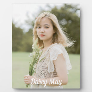 Plaque Photo Nom photo simple