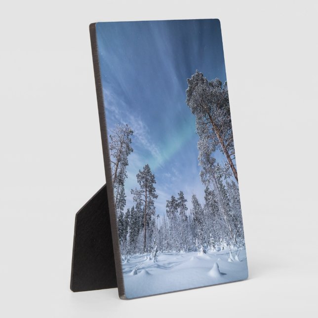 Plaque Photo Northern Lights Norvège (Côté)