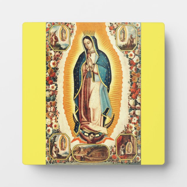 Plaque Photo Notre-Dame de Guadalupe (Devant)
