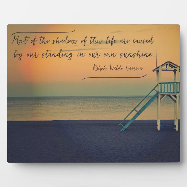 Plaque Photo Notre propre soleil (Devant)