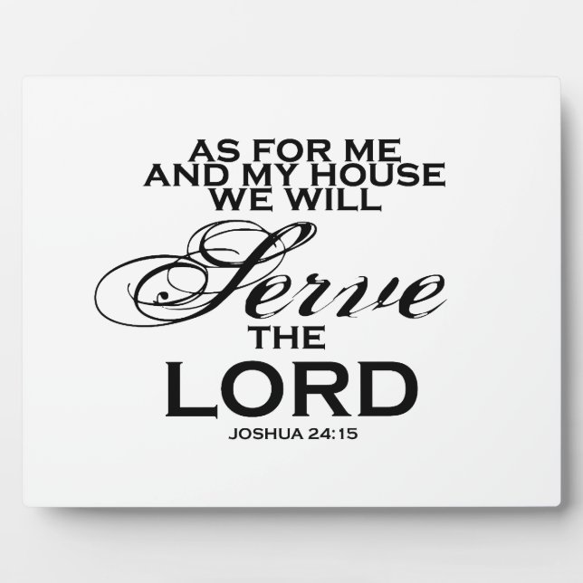 Plaque Photo Nous Serons Le Seigneur (Devant)
