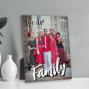Plaque Photo Nous sommes une photo de famille