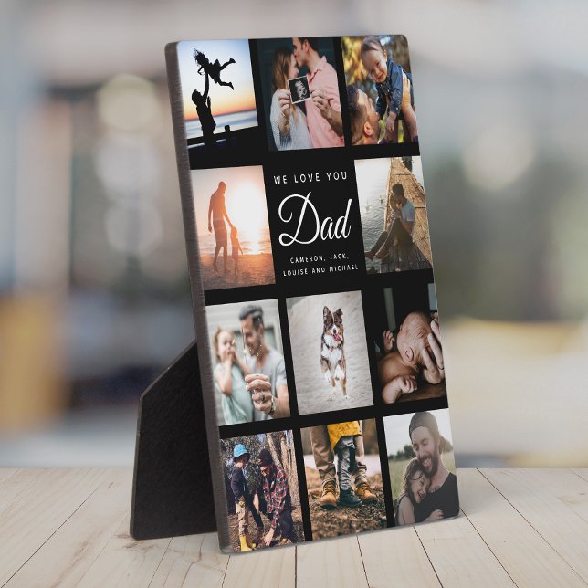 Plaque Photo Nous t'aimons DAD Cool moderne Fête des pères élég (Créateur téléchargé)