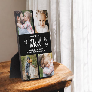 Plaque Photo Nous t'aimons Papa Photo Collage Moderne