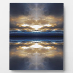 Plaque Photo Nuages de kaléidoscope au coucher du soleil