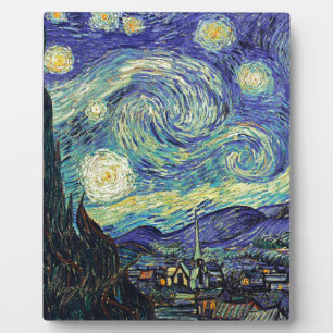 Plaque Photo Nuit étoilée par van Gogh