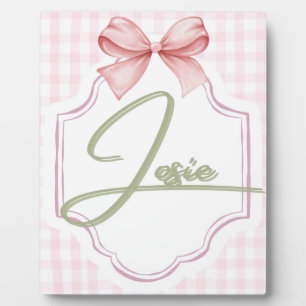 Plaque Photo Nurserie personnalisée pour bébé fille Josie : noe