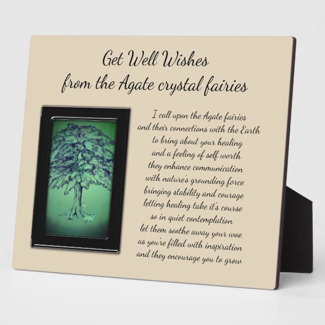 Plaque Photo Obtenez bien Crystal Fairy (Côté)