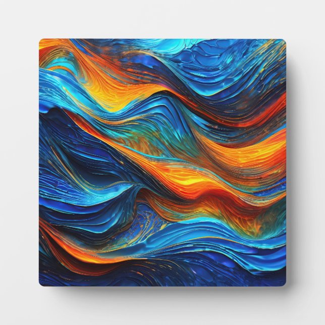 Plaque Photo Océan Lava "Pyroquatique" (Devant)