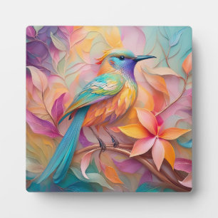 Plaque Photo Oiseau-chanteur à gorge violette Imaginaire