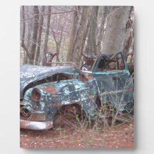 Plaque Photo Old Blue (Junker car)
