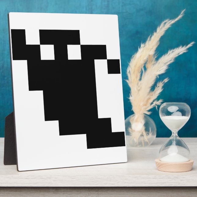 Plaque Photo Ombre fantôme de 8 bits Pixel (Côté)