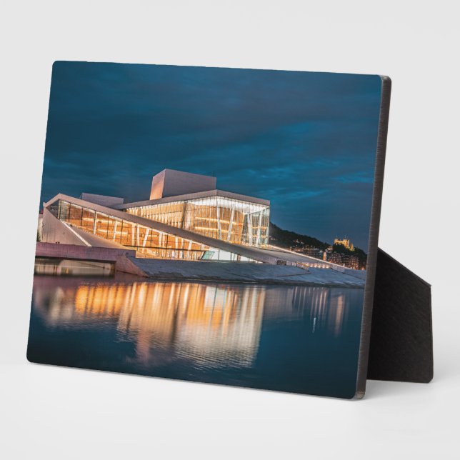 Plaque Photo Opéra d'Oslo (Côté)