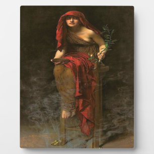 Plaque Photo Oracle Prêtesse De Delphi Pythia Dans Les Hautes P