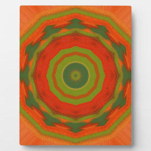 Plaque Photo Orange Twirl
