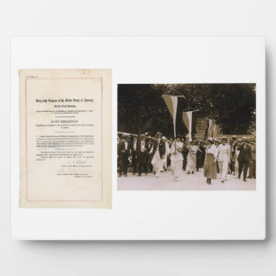 Plaque Photo ORIGINAL 19e amendement Constitution des États-Uni