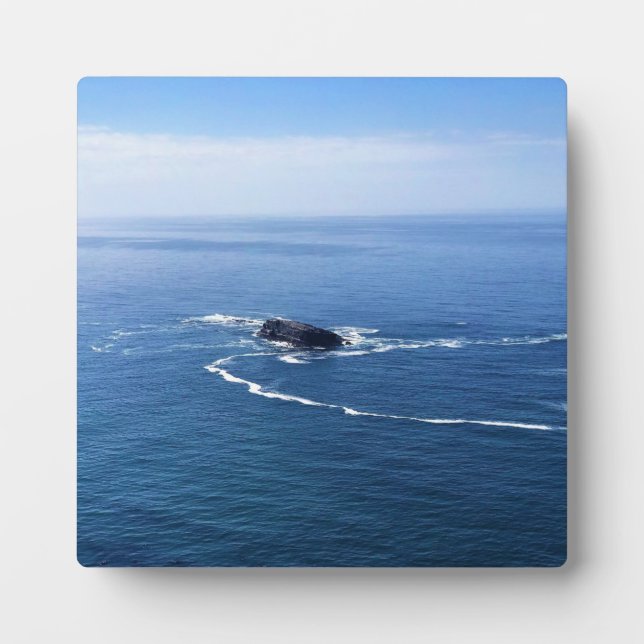 Plaque Photo Otter Rock, Cape Foulweather, Newport, Oregon (Devant)