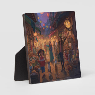 Plaque Photo Où les chats errent et les lanternes brillent