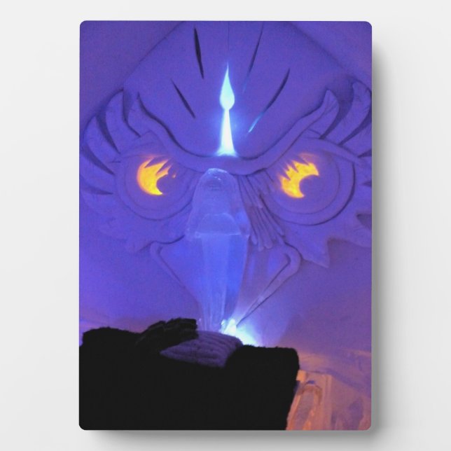 Plaque Photo Owl Room, Hôtel de Glace, Québec, Canada (Devant)