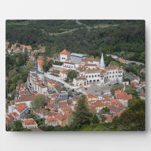 Plaque Photo Palais de Sintra d'en haut à Sintra, Portugal