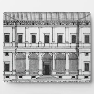 Plaque Photo Palazzo Chigi sur la Lungara, Rome, de 'Palazzi