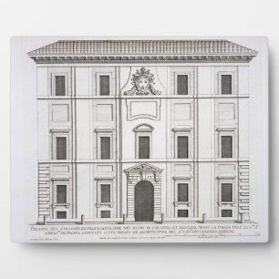 Plaque Photo Palazzo del Collegio de Propaganda Fide, de 'Pal