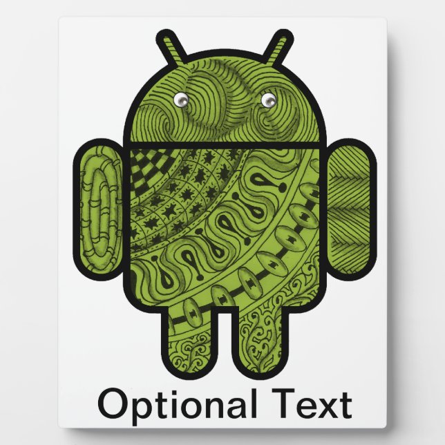 Plaque Photo Pancho Doodle Character pour le robot Android™ (Devant)