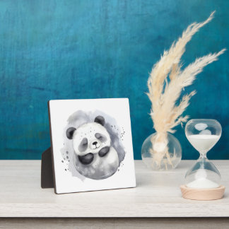 Plaque Photo Panda Confortable