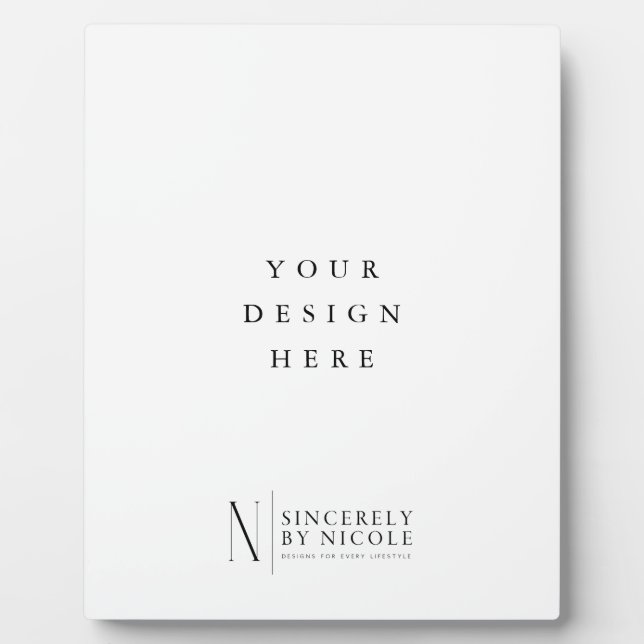 Plaque Photo Panneau 8x10 pouces avec support (Devant)