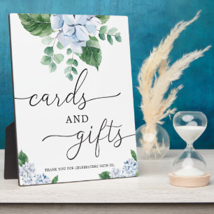 Plaque Photo Panneau Blue Hydrangea Floral Cartes et Cadeaux