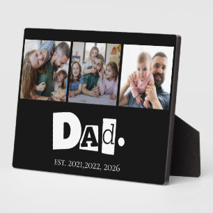 Plaque Photo Papa Est 3 Enfants Collage de Photos Souvenir de F