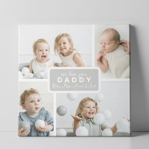 Plaque Photo Papa Moderne 4 Photo Gris