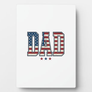 Plaque Photo Papa patriote Drapeau américain Design vectoriel v