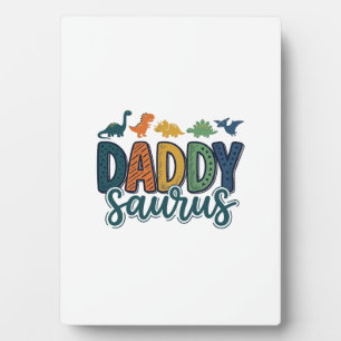 Plaque Photo Papa Saurus Mignon Papa Dinosaure Conception Vecto