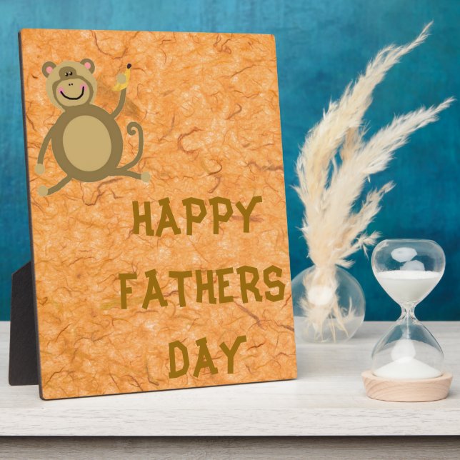 Plaque Photo Papa singe (Côté)